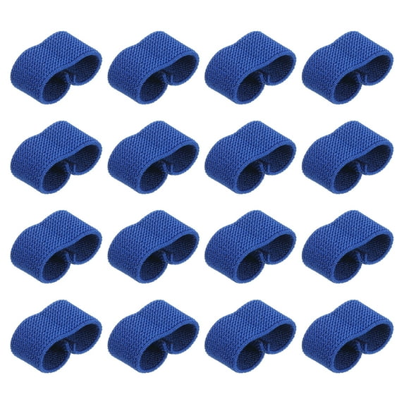 Uxcell Elastic Belt Keepers Strap Organizers Web Belt Loop Stays for 0.8" Wide Belts Blue, 16 Pack