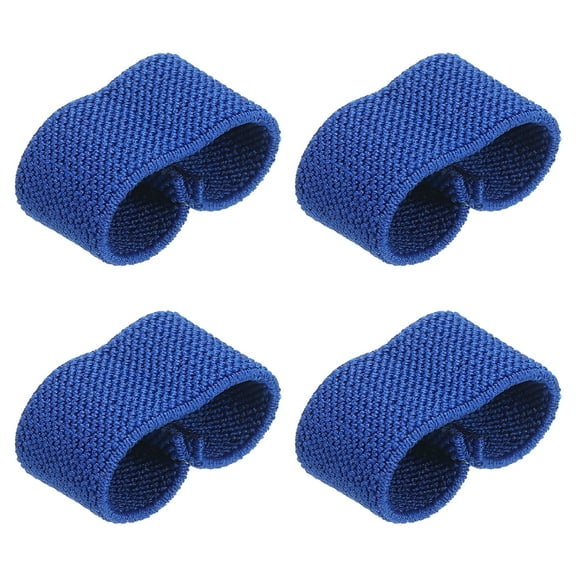 Uxcell Elastic Belt Keepers Strap Organizers Web Belt Loop Stays for 0.8" Wide Belts Blue, 4 Pack
