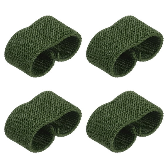 Uxcell Elastic Belt Keepers Strap Organizers Web Belt Loop Stays for 0.8" Wide Belts Green, 4 Pack