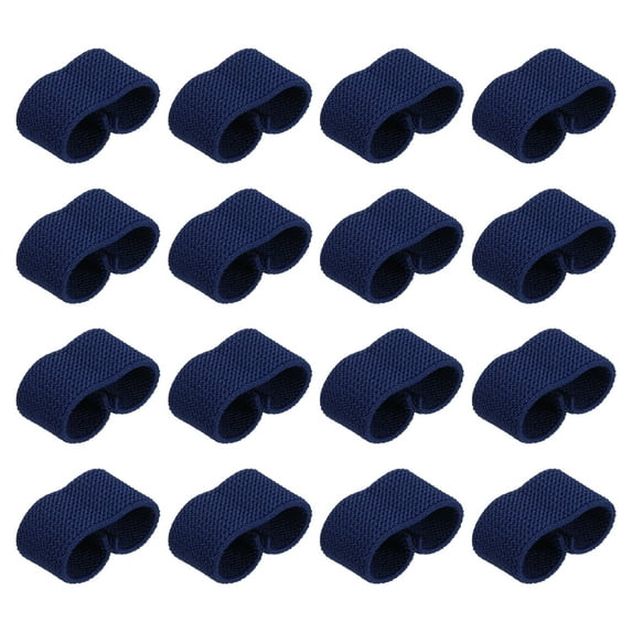 Uxcell Elastic Belt Keepers Strap Organizers Web Belt Loop Stays for 0.8" Wide Belts Navy Blue, 16 Pack