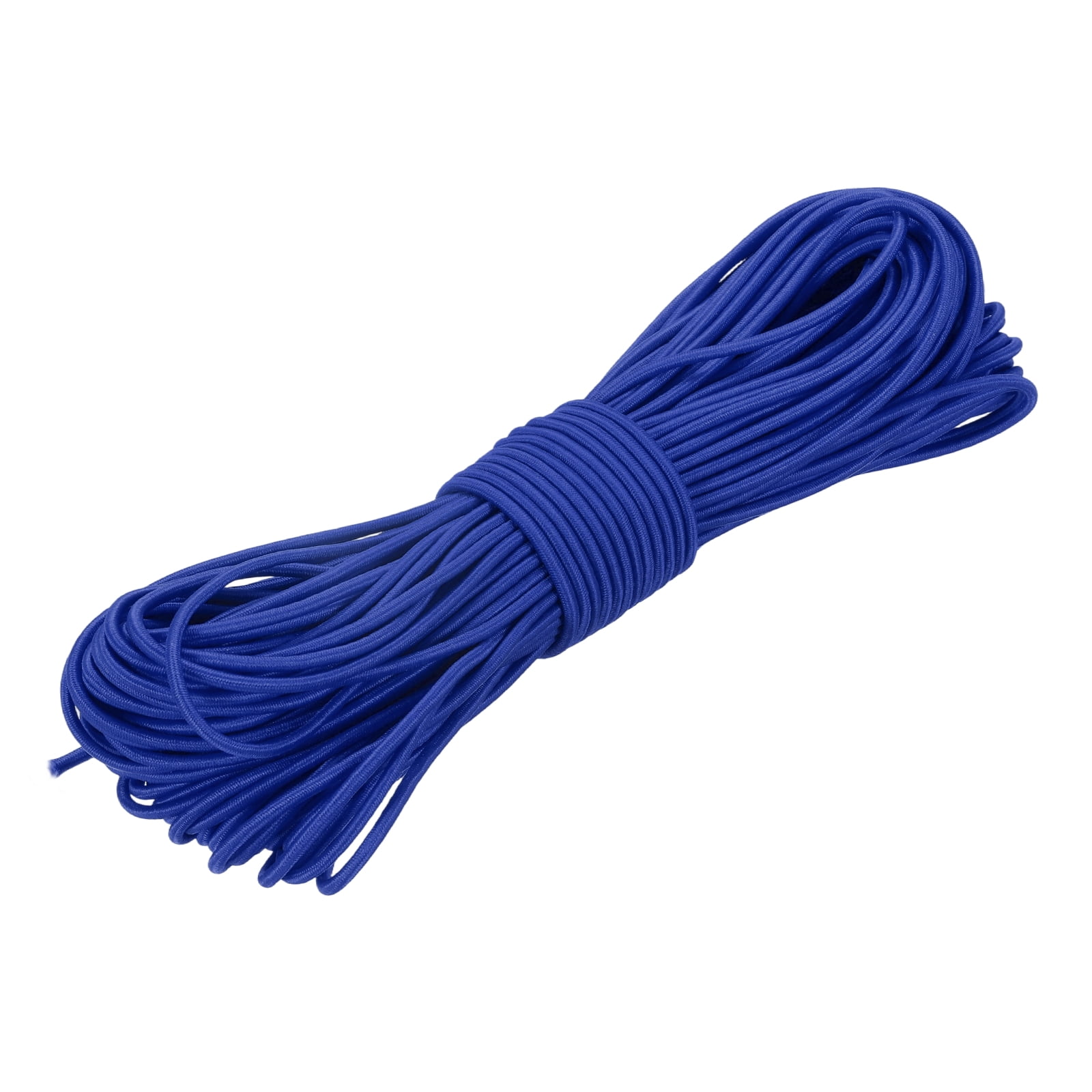 Uxcell Elastic Bungee Cord, (3/32" x 98 Ft , Deep Blue) Heavy Duty Polyester Bungee Cord Suit for - DIY Projects Kayak Strap Tarp Tie Down Canopy Boating Camping Tent