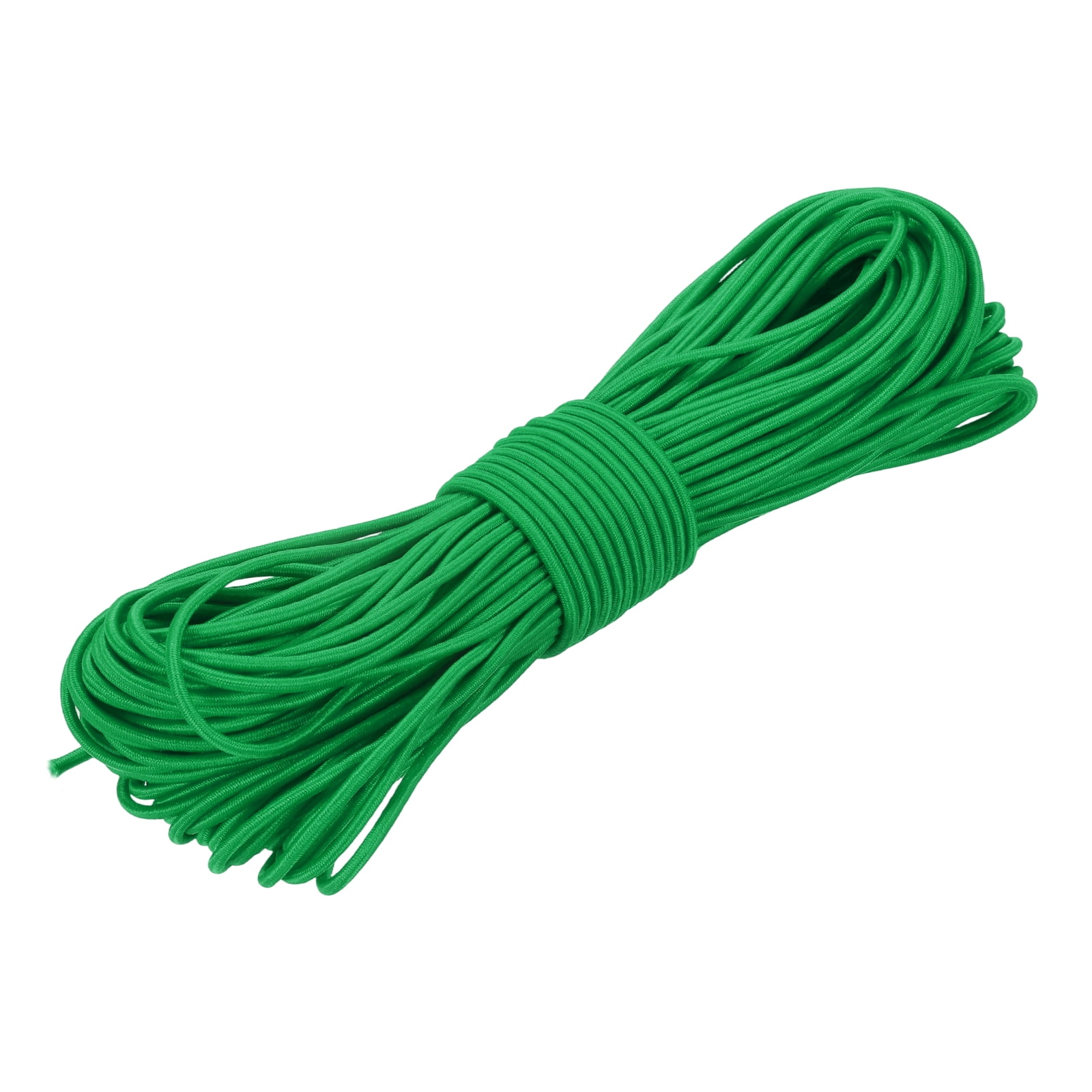 Uxcell Elastic Bungee Cord, (3/32" x 98 Ft , Grass Green) Heavy Duty Polyester Bungee Cord Suit for - DIY Projects Kayak Strap Tarp Tie Down Canopy Boating Camping Tent