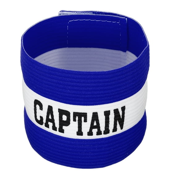 Uxcell Elastic Captain's Armband  Soccer Team Training Arm Band Blue