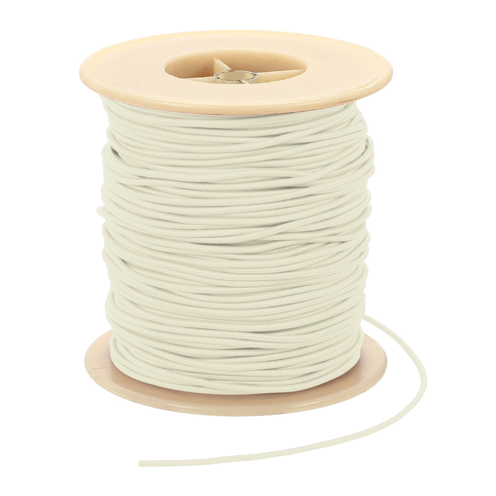 Uxcell Elastic Cord, 2 mm Stretchy Elastic String 77 Yards for Jewelry Making, Necklaces, Beading and Crafts DIY, Beige