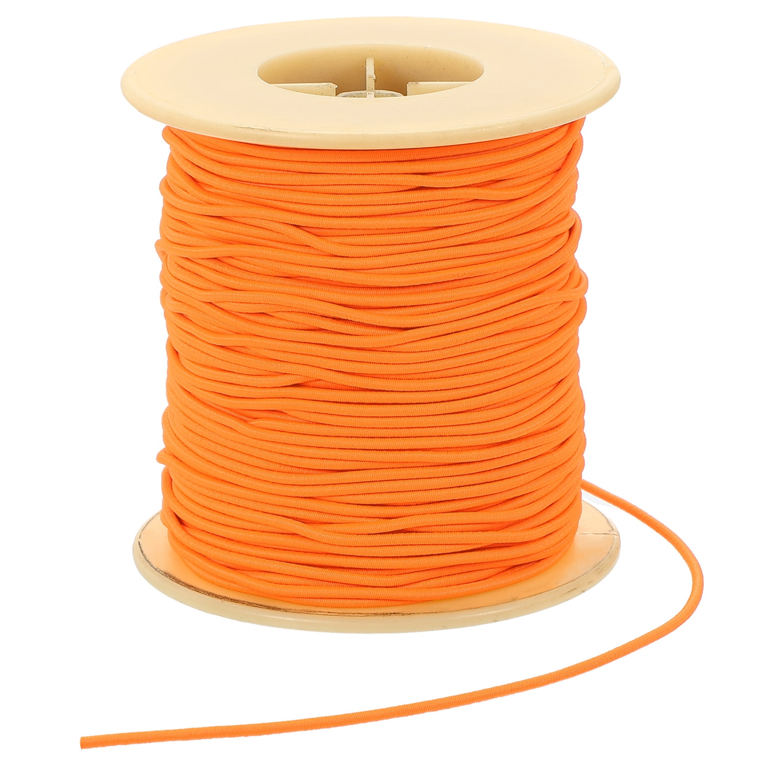 Uxcell Elastic Cord, 2 mm Stretchy Elastic String 77 Yards for Jewelry Making, Necklaces, Beading and Crafts DIY, Orange