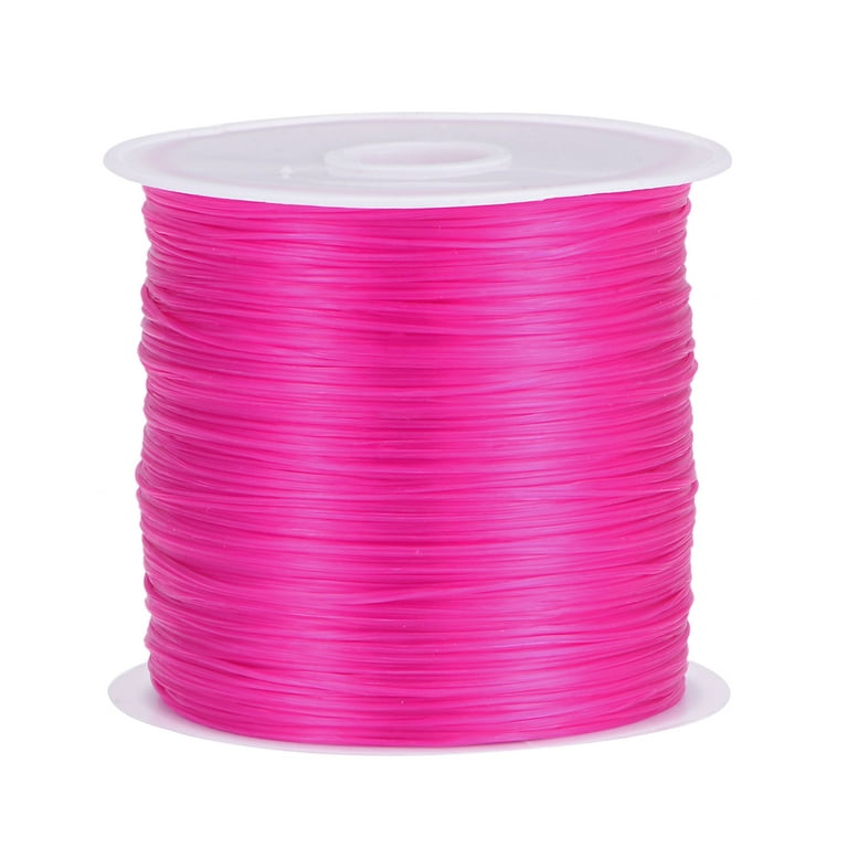 Uxcell Elastic Cord DIY Making Stretchy String Thread Rope Craft Wire, Rose  Red 