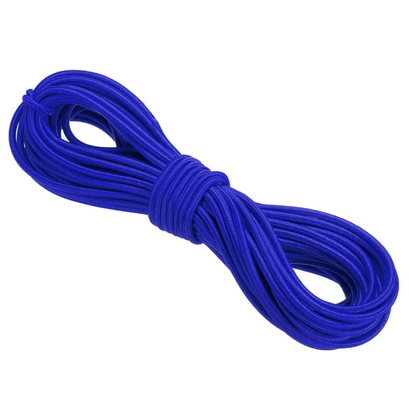 Uxcell Elastic Cord Heavy Stretch String Rope for Crafting DIY Sewing Hook Straps Camping Tie Down Strap Blue 3mm x 10m