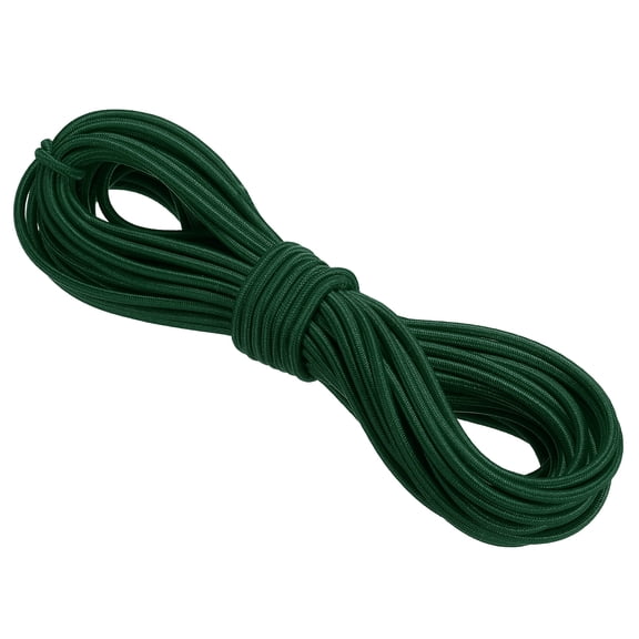 Uxcell Elastic Cord Heavy Stretch String Rope for Crafting DIY Sewing Hook Straps Camping Tie Down Strap Green 3mm x 10m