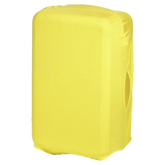 Uxcell Elastic Silk Travel Luggage Cover, Washable Protective Suitcase Protector Bag Yellow for 28 Inch Wheeled Suitcase