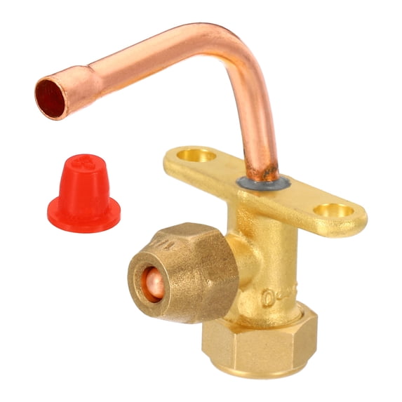 Uxcell Elbow 90 Degree Air Conditioner Stop Valve Fit for 1/4" OD Copper Tube