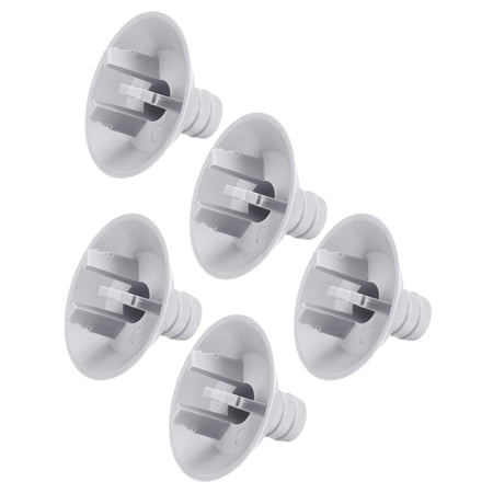 Uxcell Elbow Air Conditioner Drain Hose Connector Tube Straight Fitting Replacement Part Accessories 5pcs