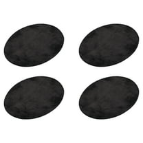 Uxcell Elbow Knee Fabric Patches Repair Patches Oval 4 Pack Black
