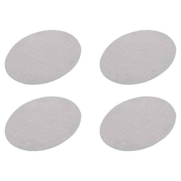 Uxcell Elbow Knee Fabric Patches Repair Patches Oval 4 Pack Light Grey