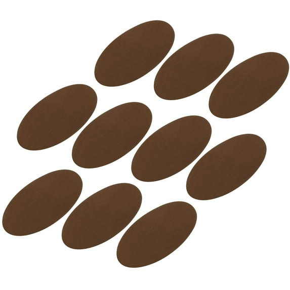 Uxcell Elbow Knee Iron-on Fabric Patches Repair Patches Brown for Clothing Repair Crafts Repair Kit Pack of 10