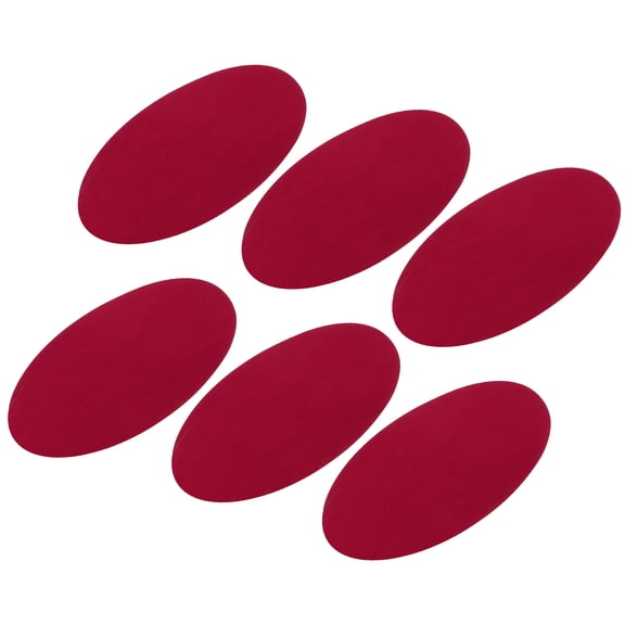 Uxcell Elbow Knee Iron-on Fabric Patches Repair Patches Red for Clothing Repair Crafts Repair Kit Pack of 6