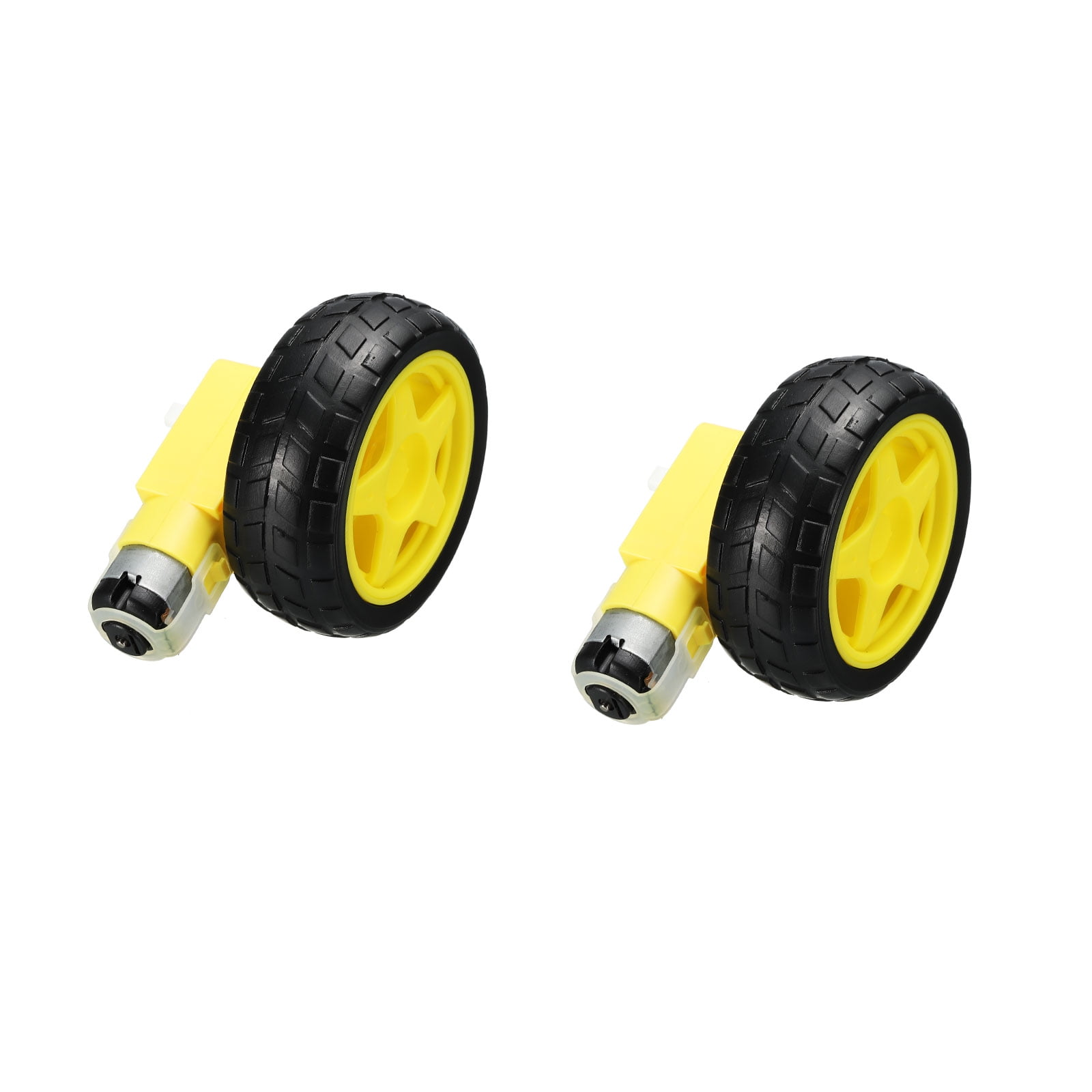 Uxcell Electric TT Gear Motor Wheel Kit Dual Shaft I Shape 36V for