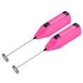 thumbnail image 1 of Uxcell Electric Tumbler Stirrer, Handheld Mini Mixer Battery Operated Stirring Mixing Pink, 2pack, 1 of 6