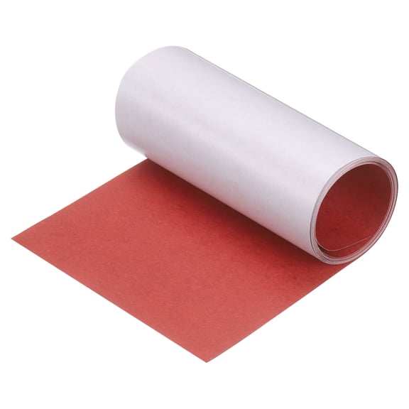 Uxcell Electrical Insulating Adhesive Paper 180mm/7.1" Width 9.9ft Length Battery Pack Gasket Insulation Film for 18650 21700 26650 Battery Pack, 0.2mm Thickness, Red