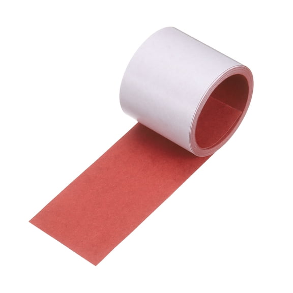 Uxcell Electrical Insulating Adhesive Paper 60mm/2.4" Width 3.3ft Length Battery Pack Gasket Insulation Film for 18650 21700 26650 Battery Pack, 0.2mm Thickness, Red, 3 Pack