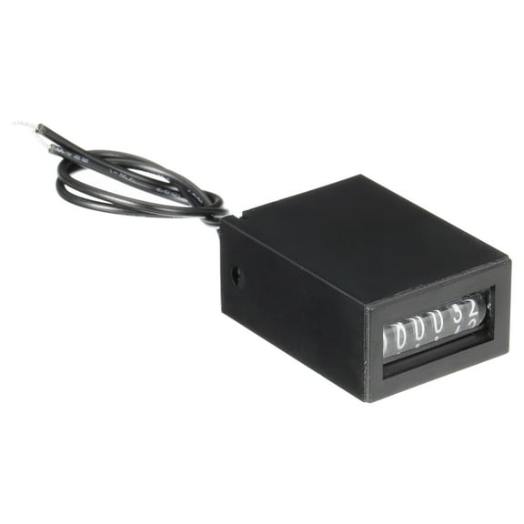Uxcell Electromagnetic Counter Pulse Totalizer 6 Digits 0-999999 Range 7-24V