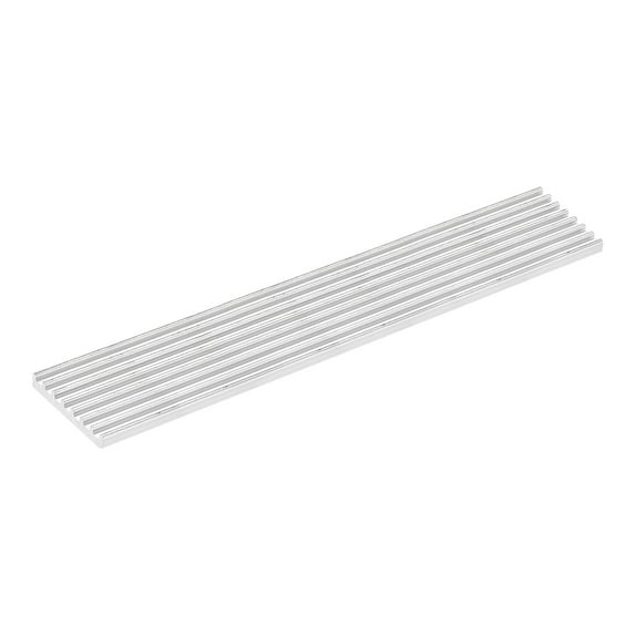 Uxcell Electronic Cooler Aluminium Heatsink 100x20x3mm for CPU Silver Tone 4 Pack