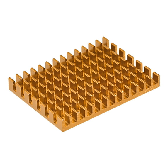 Uxcell Electronic Radiators Aluminium Heatsink 30x40x5mm for CPU Gold Tone 10 Pack