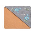 thumbnail image 1 of Uxcell Embroidered Corner Bookmark Cute Flower Stitched Triangle Book Page Mark for Book Lover Teacher Grey Letter L, 1 of 6