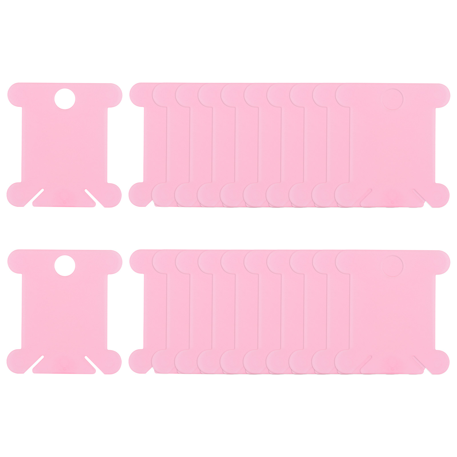 Pink Thread Bobbin Uxcell Embroidery Floss Bobbins Plastic for Cross Stitch Thread Pink ...