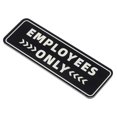 thumbnail image 1 of Uxcell Employee Only Sign 9"x3" Self Adhesive Staff Only Sticker Black, 1 of 6