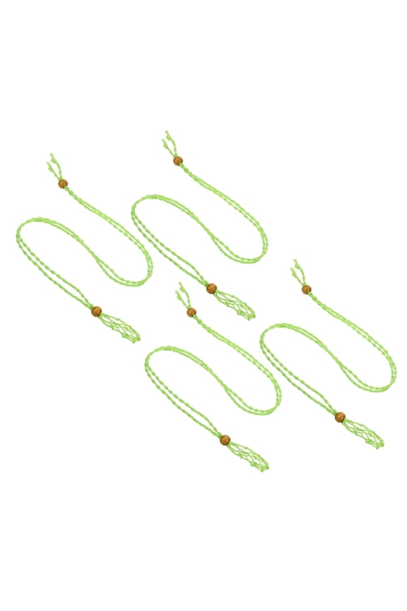 Empty Stone Necklace Holder , 4 Pcs Crystal Stone Holder Cage, Green