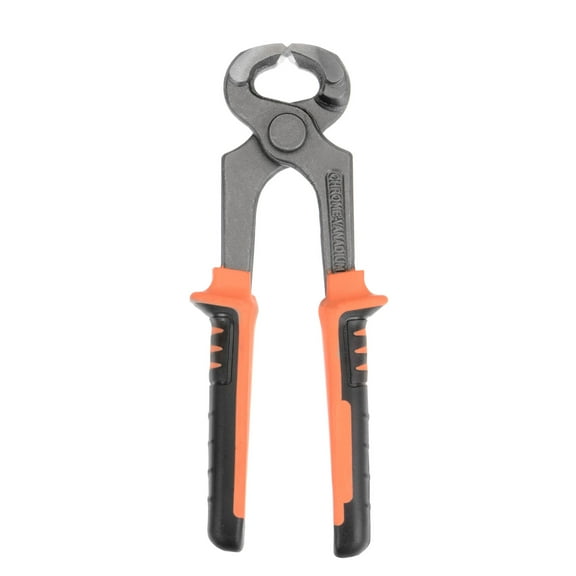 Uxcell End Cutting Pliers 6" Nail Nippers Puller Plier with Orange Black Handle for DIY Crafts