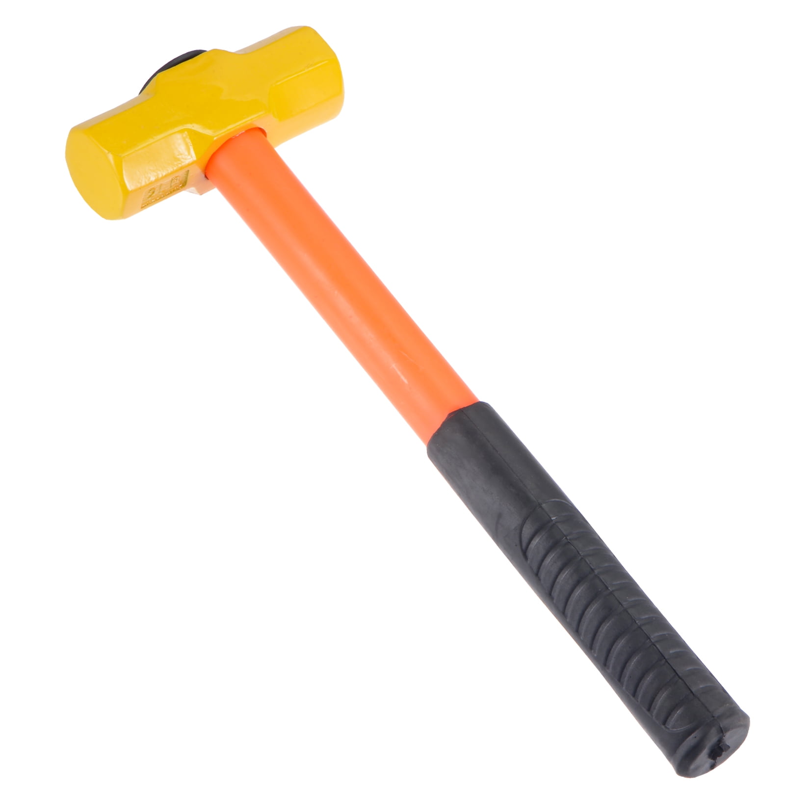 Uxcell Engineer Hammer 2 Pound Sledge Hammer Shockproof Handle with Rubber Grip and Steel