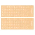 thumbnail image 1 of Uxcell English Keyboard Stickers Keyboard Replacement Cover Style 2, Clear Background White Lettering 2pcs, 1 of 5