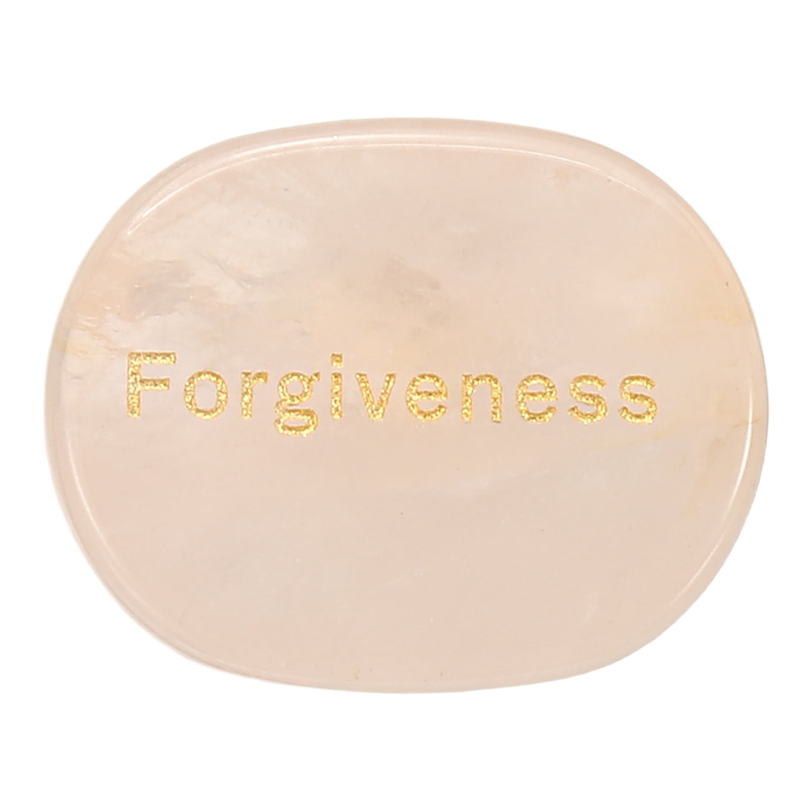 Uxcell Engraved Inspirational Stones, Natural Worry Stone Oval Crystal ...