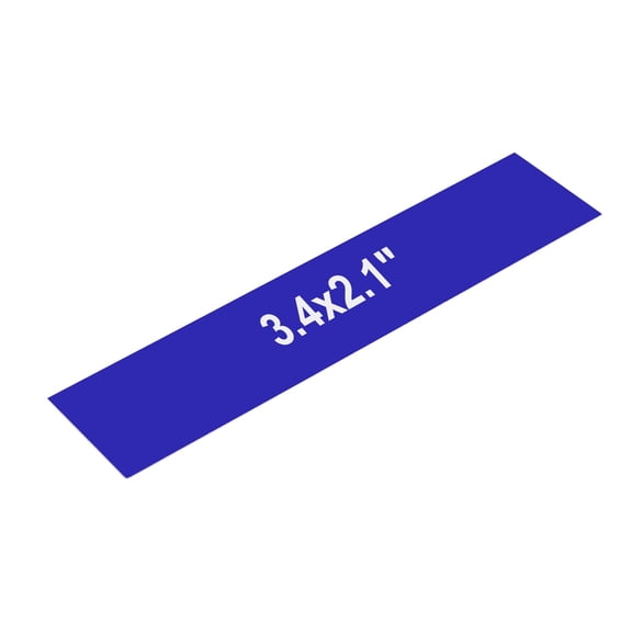 Uxcell Engraved Name Plates 2" x 10" x 0.03" ABS Custom Engraved Name Plate Laser Engraving Blanks for Personalized Nameplates Office Wall Desk DIY Supplies, Blue