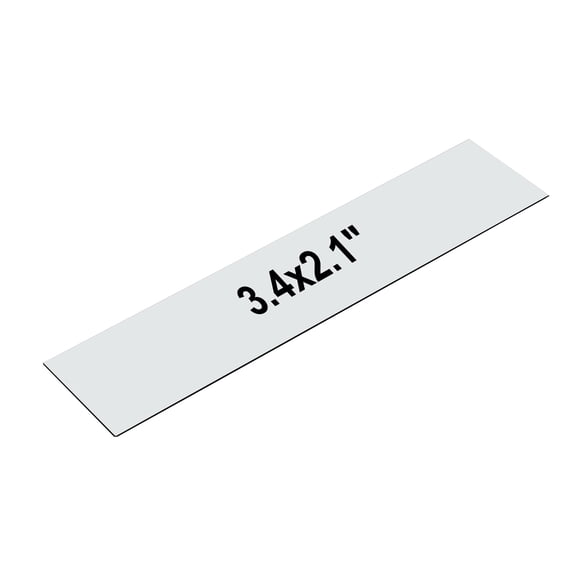 Uxcell Engraved Name Plates 2" x 10" x 0.03" ABS Custom Engraved Name Plate Laser Engraving Blanks for Personalized Nameplates Office Wall Desk DIY Supplies, White