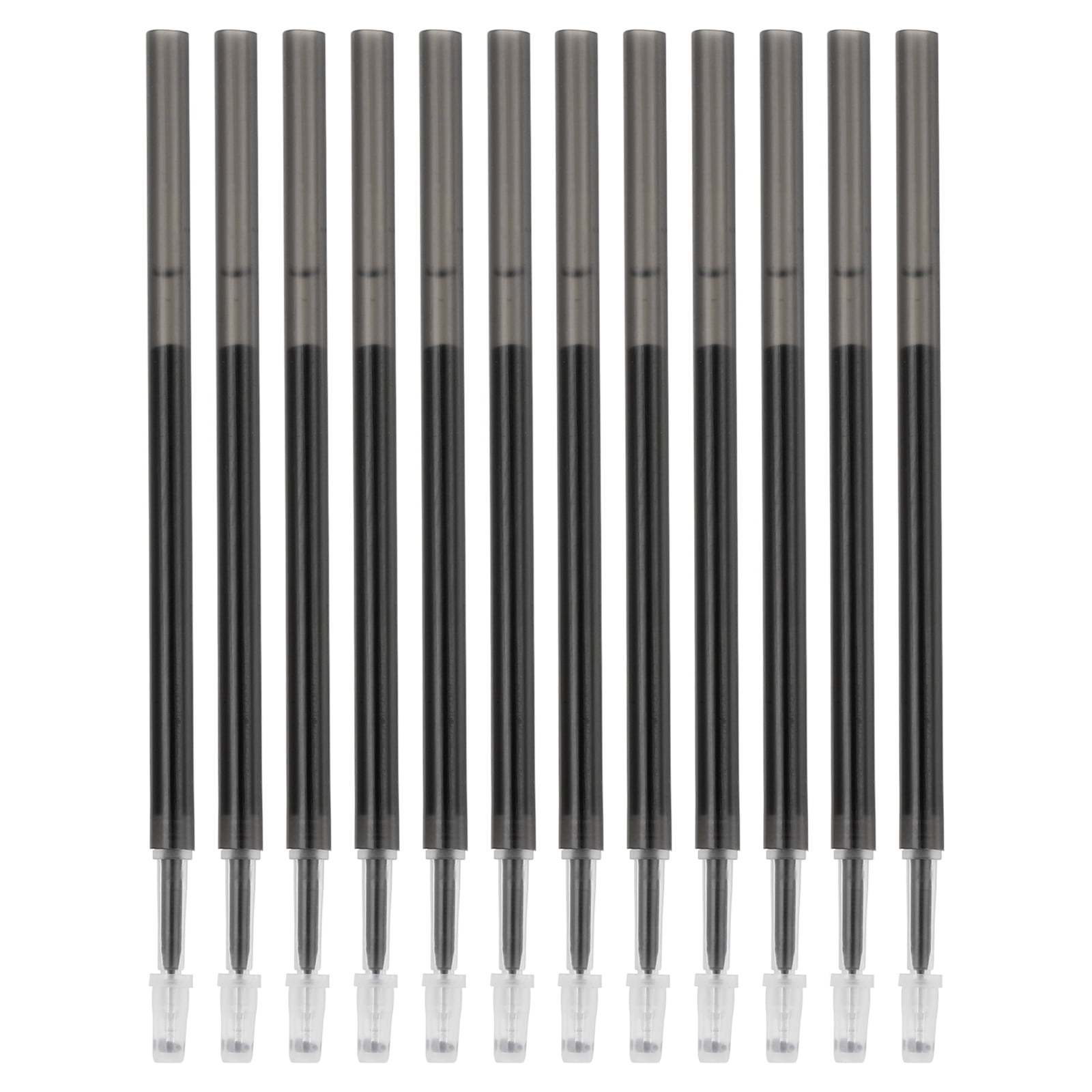 Uxcell Erasable Gel Pen Refills, 12 Pcs Gel Ink Pens Refills Press Click Pen Fine Point 0.5mm, Black