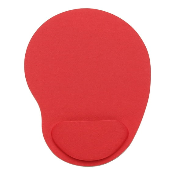Uxcell Ergonomic Mouse Pad, Gel Mouse Pad with Wrist Rest Support Memory Foam Computers Mat with Non-Slip Base Red