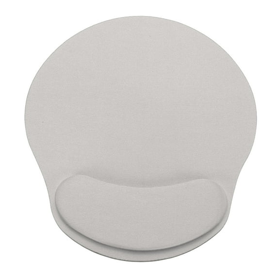 Uxcell Ergonomic Mouse Pads, Gel Mouse Pads with Wrist Rest Support Memory Foam Computers Mat with Non-Slip Base Light Grey