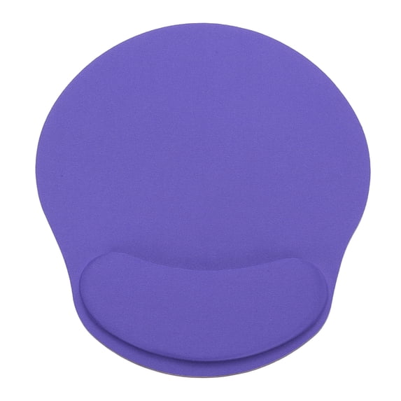 Uxcell Ergonomic Mouse Pads, Gel Mouse Pads with Wrist Rest Support Memory Foam Computers Mat with Non-Slip Base Purple