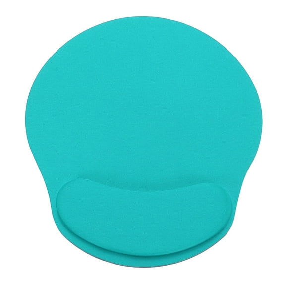 Uxcell Ergonomic Mouse Pads, Gel Mouse Pads with Wrist Rest Support Memory Foam Computers Mat with Non-Slip Base White/Blue