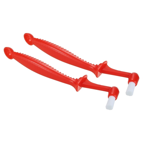 Uxcell Espresso Machine Brush, 2 Pcs Coffee Cleaning Tool for Coffee Grinder, Red