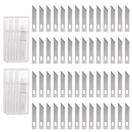 Uxcell Exacto Knife Blades #1 Hobby Knife Blades Precision Exacto Blades Hobby Knife Blade Refills 60 Pack