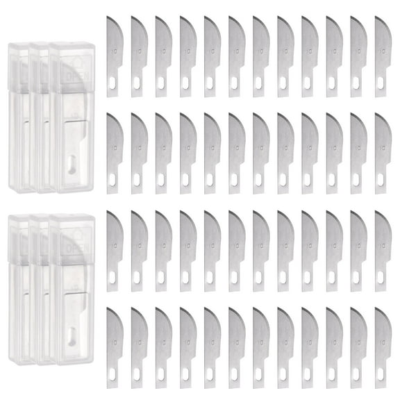 Uxcell Exacto Knife Blades #10 Hobby Knife Blades Precision Exacto Blades Hobby Knife Blade Refills 60 Pack