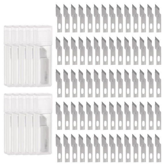 Uxcell Exacto Knife Blades #12 Hobby Knife Blades Precision Exacto Blades Hobby Knife Blade Refills 100 Pack