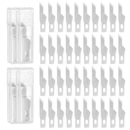 Uxcell Exacto Knife Blades #16 Hobby Knife Blades Precision Exacto Blades Hobby Knife Blade Refills 40 Pack