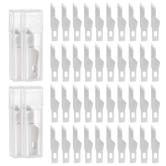 Uxcell Exacto Knife Blades #16 Hobby Knife Blades Precision Exacto Blades Hobby Knife Blade Refills 40 Pack