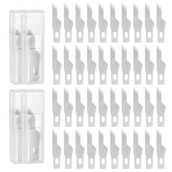 Uxcell Exacto Knife Blades #16 Hobby Knife Blades Precision Exacto Blades Hobby Knife Blade Refills 40 Pack