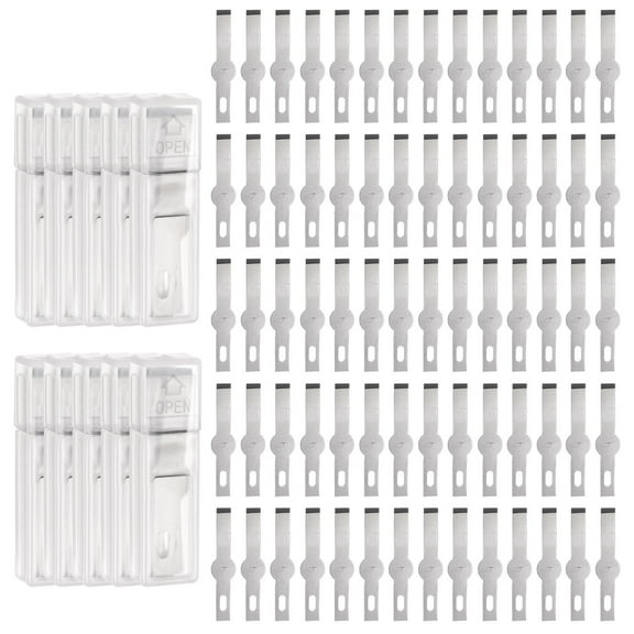Uxcell Exacto Knife Blades #17 Hobby Knife Blades Precision Exacto Blades Hobby Knife Blade Refills 100 Pack