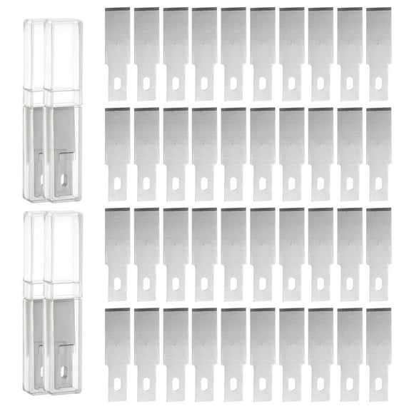 Uxcell Exacto Knife Blades #21 Hobby Knife Blades Precision Exacto Blades Hobby Knife Blade Refills 40 Pack